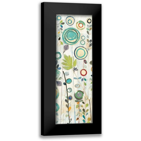 Boggs, Candra 9x18 Black Modern Framed Museum Art Print Titled - Ocean Garden I Panel I