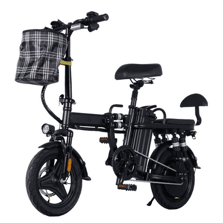 Bogist A9 Electric Folding Bike 2-Seater City Bike, 20MPH, 30-Mile Range,500W, 48V15Ah Battery, Ships from US Warehouse