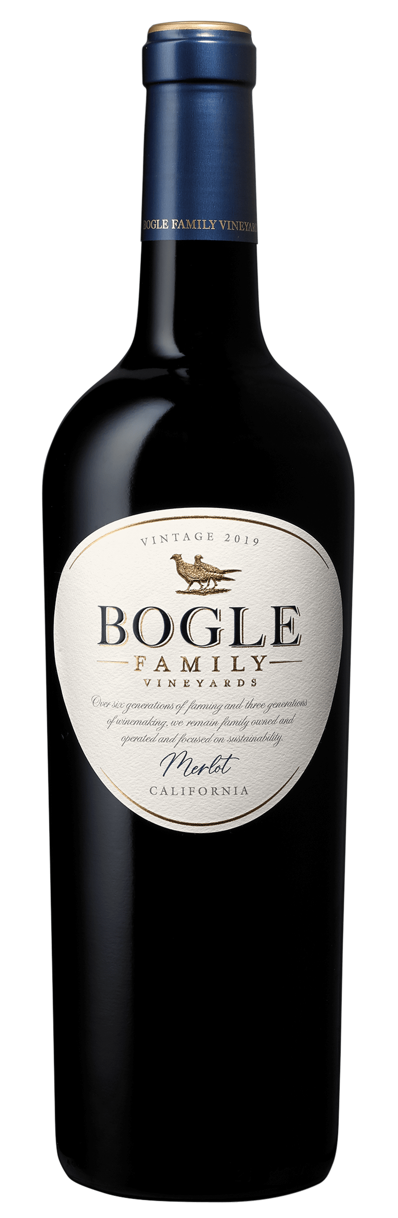 Bogle Vineyards Merlot California Red Wine, 750 ml Glass Bottle, 14.5% ABV