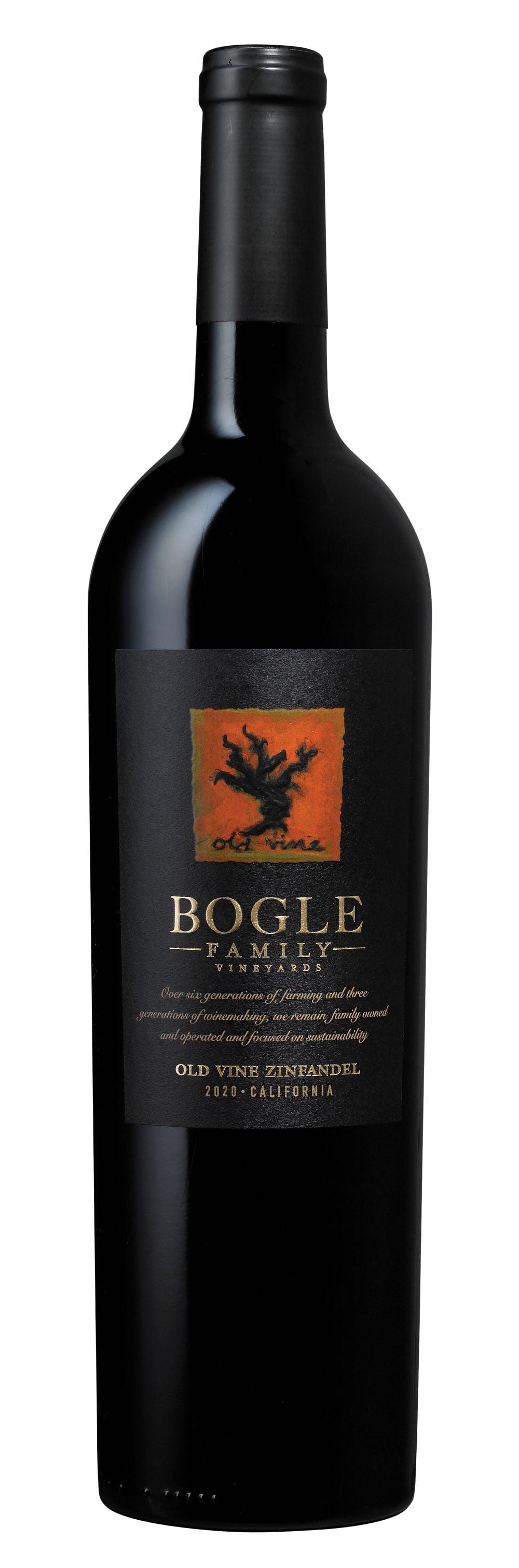 Bogle Vineyards Old Vine Zinfandel California Red Wine, 750 ml Glass Bottle, 14.5% ABV
