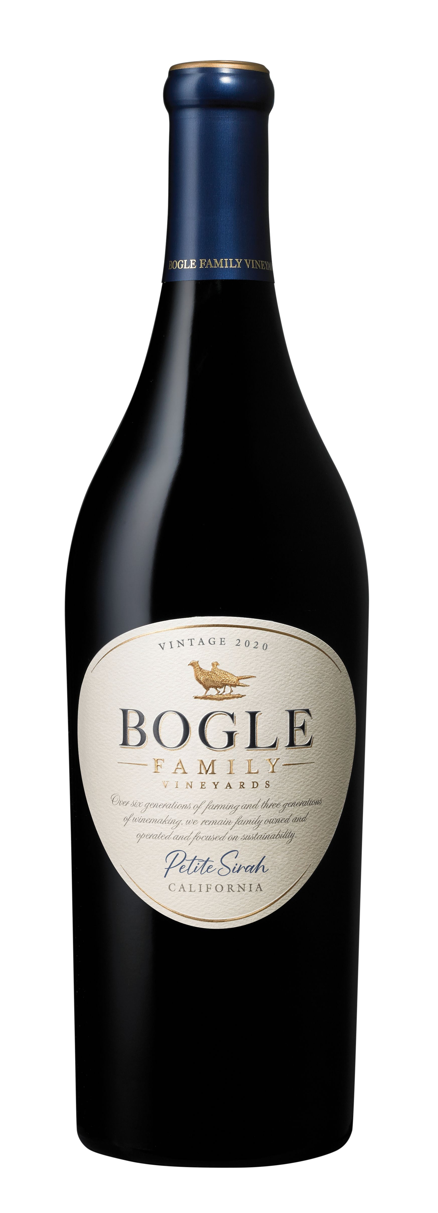 Bogle Vineyards Petite Sirah California Red Wine, 750 ml Glass Bottle, 14.5% ABV