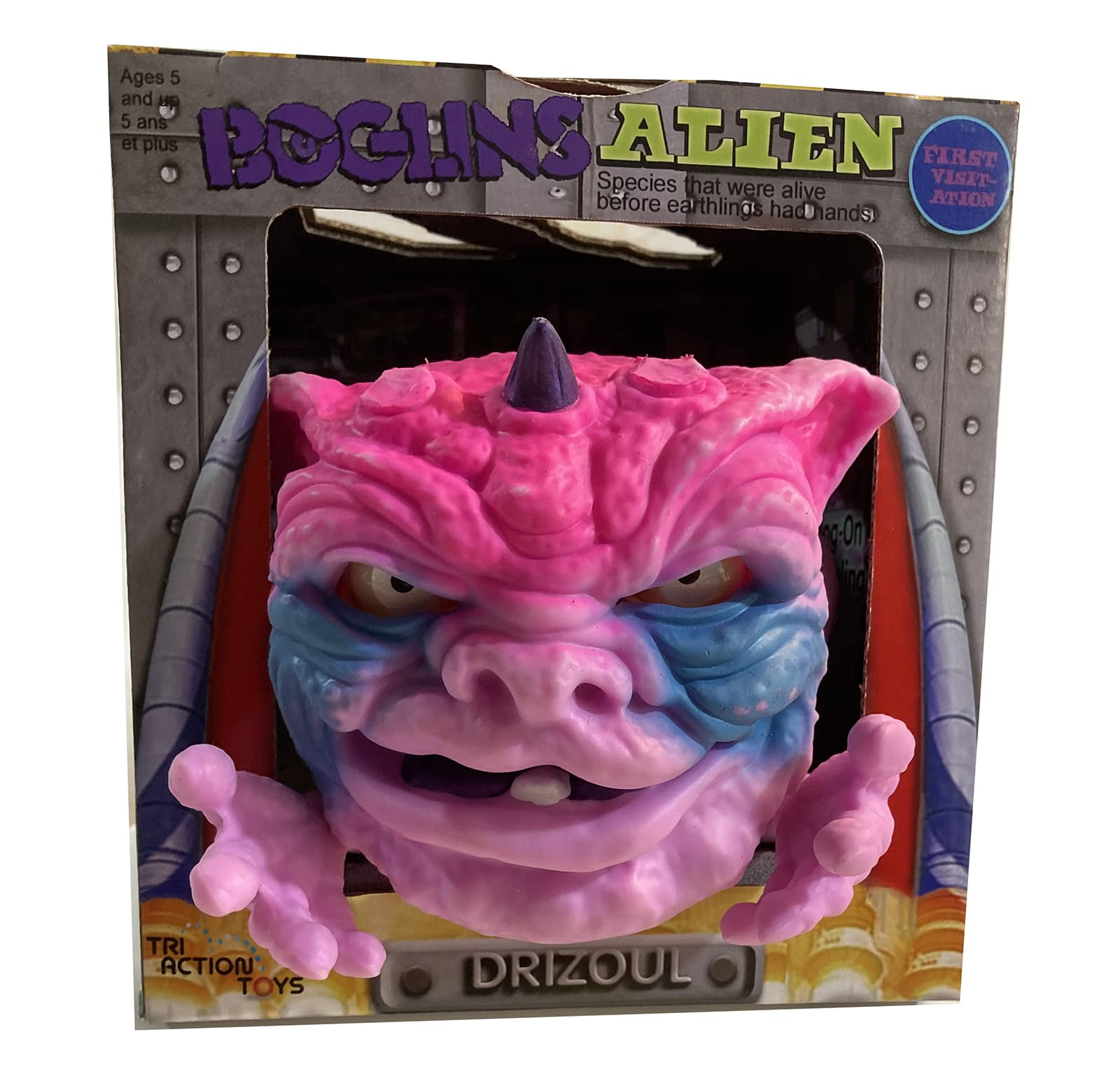 BOGLINS Alien Drizoul 8 Collectible Figure with Super Stretchy Skin & Movable Eyes and Mouth, Popular Retro Toy from The 80's for Kids and Collectors