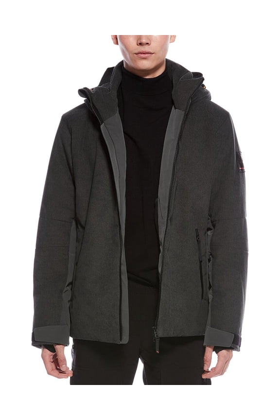 mens Corey Corduroy Down Jacket, 44, Green