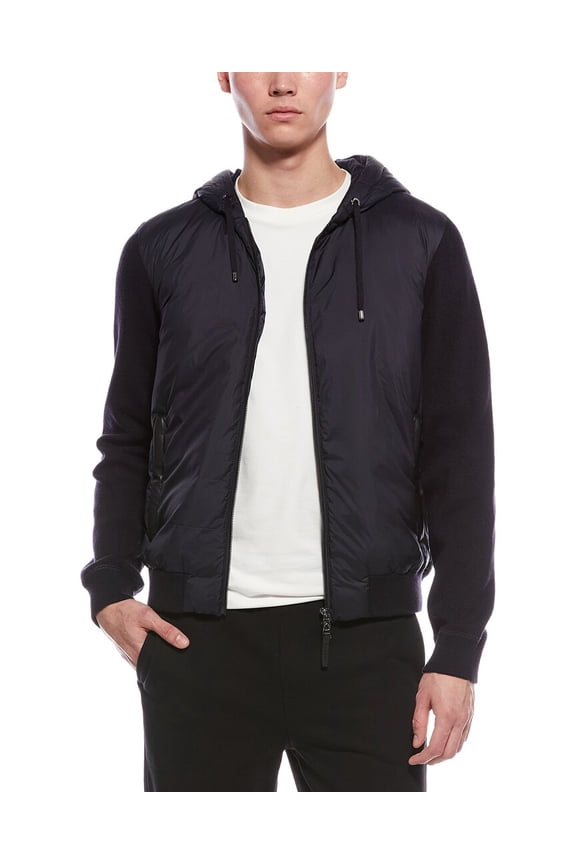 mens  Lirem Wool-Blend Down Jacket, 3XL, Blue