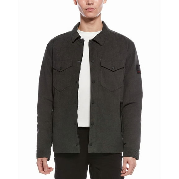 Bogner mens  Zadok Ribbed Coat, 44, Gray