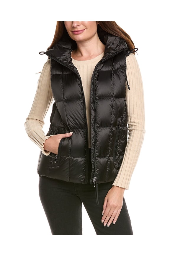 womens Falka Down Vest, 8, Black