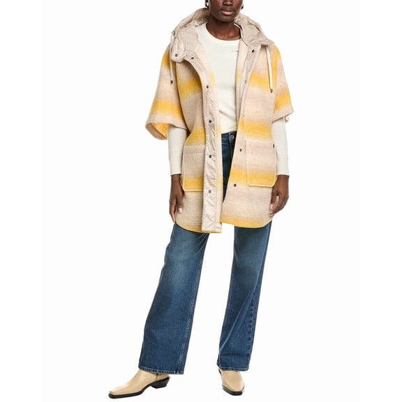 Bogner womens Harriet Woven Wool Jacket, l, Tan