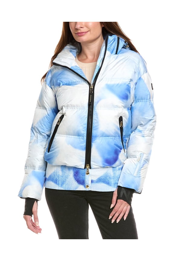 womens Kelly Down Jacket, 6, Blue