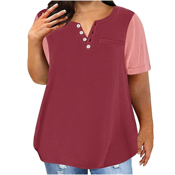 2025 Mardi Gras Blouses For Women Womens Summer Tops Petite Blouses For Women Dressy Casual Soft Cotton V Neck T Shirts Women Loose Fit