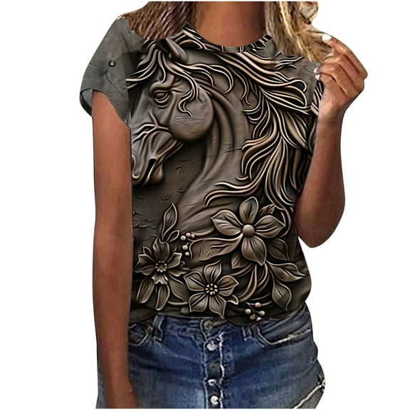 Bogo Beautiful Blouses For Women 2025 Womens Tank Tops Dressy Casual Fitted Casual Blouses For Women 3/4 Sleeve T Shirts For Women Cotton White