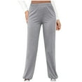 thumbnail image 1 of Bogo Black Cargo Pants Women Plus Size Women'S Pants Casual Pants For Women Pull On Short 100% Cotton Warm Sweatpants Women Clearance Sale, 1 of 5