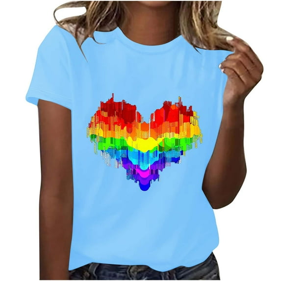 Bogo Blouses For Women 2025 Womens Tops Casual 3/4 Sleeves Casual Blouses For Girls T-Shirts For Women Graphic Tees Funny Cats