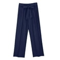 thumbnail image 1 of Bogo Capri Linen Pants Women Petite Plus Summer Casual Sale Women'S Fashion Clearance Pants Cute Pajama Pants For Tall Women Sweatpants Women Petite Plus Size Womens Trousers Straight Leg Short, 1 of 4