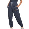 thumbnail image 1 of Bogo Cargo Pants Women Baggy Plus Women Petite Capris Pants For Women Casual 2025 Sweatpants Women Pack Black Flash Deals, 1 of 4