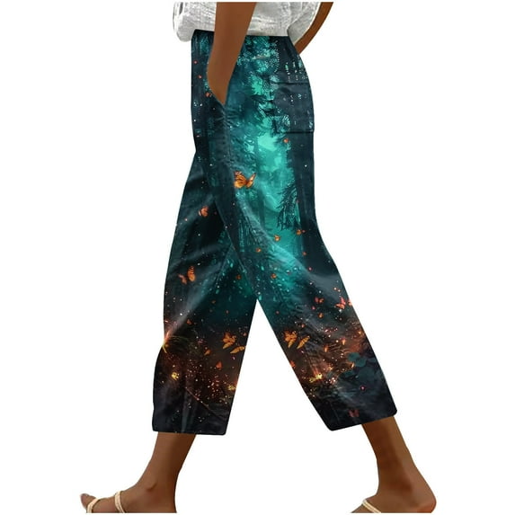 Bogo Cotton Linen Pants Women Summer Plus Size Women'S Pants Plus Size Petite Pants For Women Dressy Casual Sweatpants Women Baggy Plus Size Trousers For Curvy Women