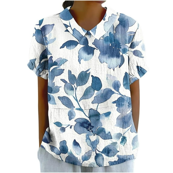 Crop Tops For Women Trendy Summer Womens Summer Tops Plus Size Plus Size Blouses For Women 3X Dressy T Shirts For Women Cotton 100