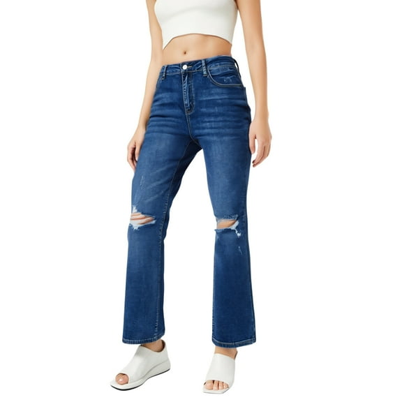 Bogo Cute Jeans For Women Trendy Plus Size Women'S Petite Pull Up Casual Pants With Pockets Pants For Women Trendy Petite Short Womens Trousers High Waisted Petite Navy