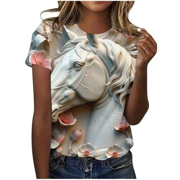Cute Summer Tops For Women 2026 Trendy Sexy Womens Summer Tops Trendy Business Work Blouses T Shirts For Women Cotton 100