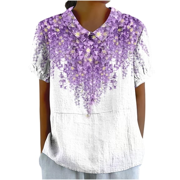 Bogo Cute Summer Tops For Women Plus Size Womens Tops Short Sleeve Dressy Casual Casual Blouses For Women Trendy T Shirts For Women Funny