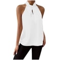 thumbnail image 1 of Bogo Cute Summer Tops For Women White Tank Top Women Dressy Fitted V Neck Tunic Tops For Women Plus Size White V Neck T Shirts Women Plus Size, 1 of 6
