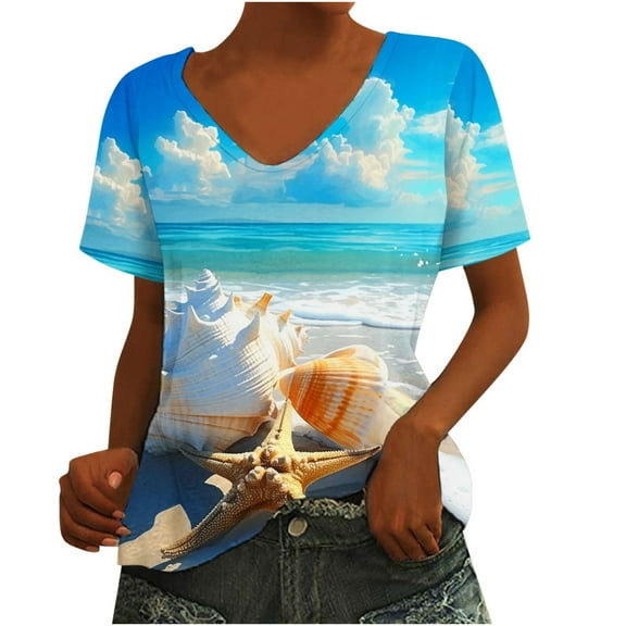 Bogo Cute Summer Tops For Women White Womens Tops Dressy Blouses For Women Dressy Casual Plus Size Cute T Shirts For Women Graphic Y2K