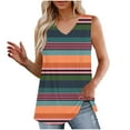 thumbnail image 1 of Cute Summer Tops For Women Womens Plus Size Tank Tops Baby Blue Sleeveless Tunic Tops For Women For Leggings V Neck T Shirts For Women Plus Size, 1 of 6