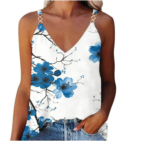 Cute Summer Tops For Plus Size Women 2026 Trendy Womens Plus Size Tank Tops Baby Blue Sleeveless Plus Size Tunic Tops For Women 3Xl White V Neck T Shirts Women Plus Size