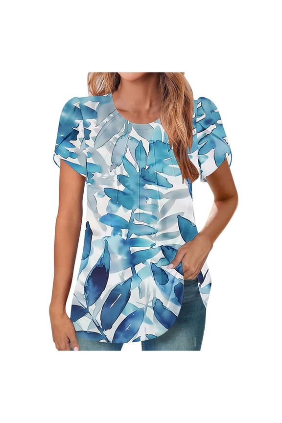 Cute Summer Tops For Women Cotton Womens Plus Size Tops Dressy Casual Red Casual Blouses For Women 3/4 Sleeve Big T Shirts For Women Graphic Vintage