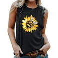thumbnail image 1 of Cute Summer Tops For Women Plus Size Long White Tank Tops For Women Cotton Tunic Tops For Women Loose Fit Dressy Cotton T-Shirts For Women Graphic Tees Pack, 1 of 4