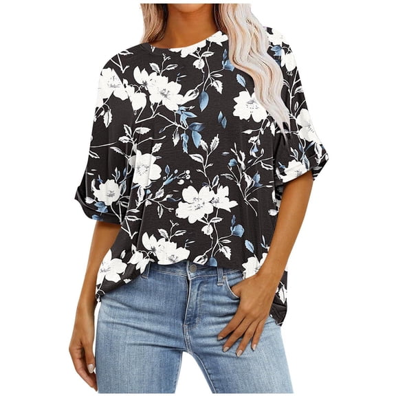 Cute Summer Tops For Women Plus Size Womens Tops Plus Size Short Sleeve V Neck Shirts Womens Summer Blouses Short Sleeve Shirts Dressy Casual T Shirts For Women Graphic Y2K