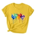 thumbnail image 1 of Cute Summer Tops For Women White Womens Tops Dressy Casual Short Sleeve Blue Womens Blouses Dressy Casual Red Big T Shirts For Women Graphic Vintage, 1 of 1