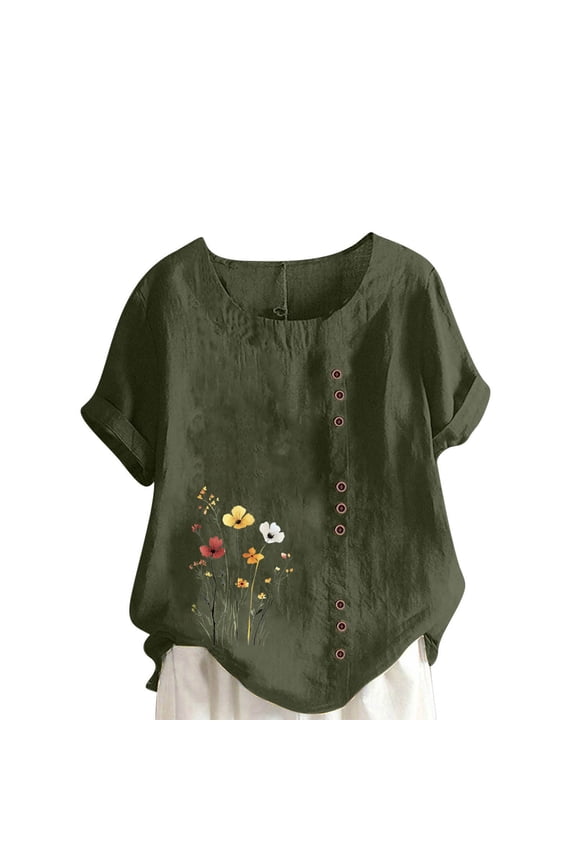 Cute Summer Tops For Women Y2K Boho Womens Tops Trendy Short Sleeve Blouses For Women Casual Summer Plus Size Beach Vacation Clothes For Women Petite