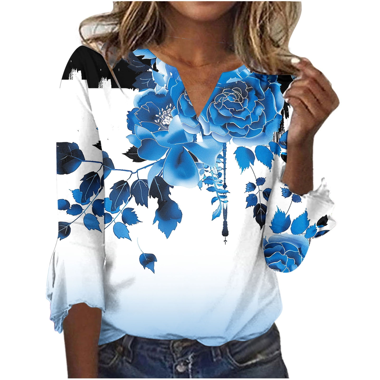 Women's Linen Button-Down Shirt - Round Neck, Loose Fit Casual Top For Summer