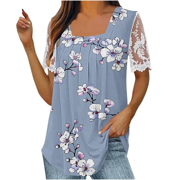 Cute Summer Vacation Tops For Women Womens Tops Dressy Casual 3/4 Sleeve Brown Casual Blouses For Women Trendy Black V Neck T Shirts For Women Tight