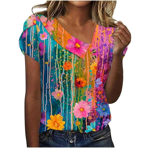 Bogo Cute Vacation Tops For Young Women Womens Petite Tops Only Business Casual Blouses For Women Plus Size T Shirts For Women Graphic Funny