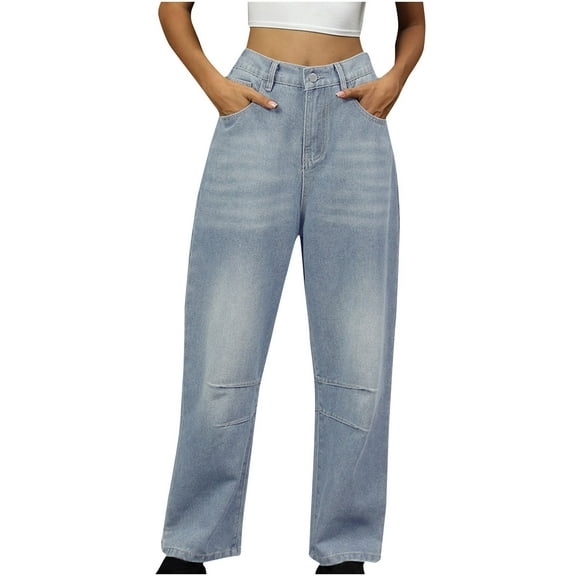 Bogo Jeans For Women High Waisted Stretch Baggy Women'S Pants Clearance Sale Jeans Pants For Women Trendy Casual Womens Trousers High Waisted Long