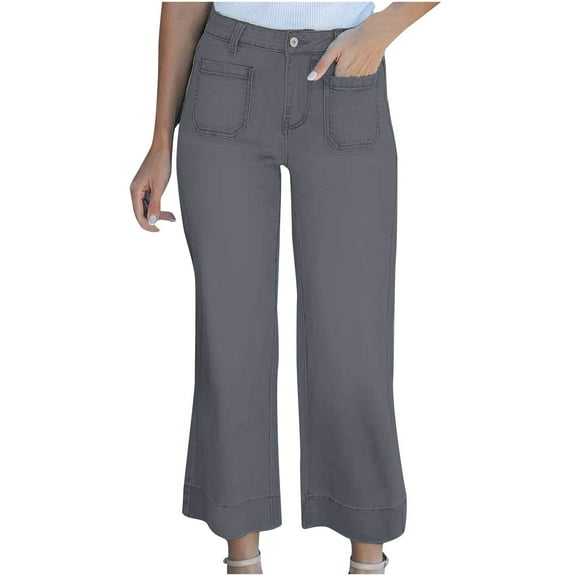 Bogo Jeans For Women Trendy High Waisted Women'S Casual Pants Petite Length Comfy Cute Pants For Women Trendy Womens Trousers High Waisted Petite Skinny