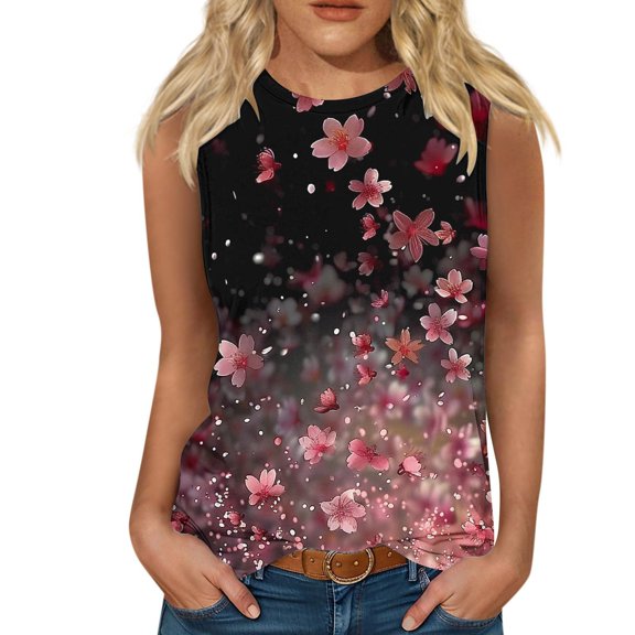 Plus Size Summer Tops For Women On White Cotton Tank Tops For Women Cropped Tunic Tops For Women Loose Fit Dressy Cotton Big T Shirts For Women Graphic Vintage