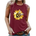 thumbnail image 1 of Plus Size Summer Tops For Women Cotton Womens Tank Tops Fitted Lace Sleeveless Tunic Tops For Women Loose Fit Dressy V Neck T Shirts For Women Graphic Tees Funny, 1 of 4