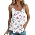 thumbnail image 1 of Plus Size Summer Tops For Women Sexy White Lace Tank Tops For Women Layering Tunic Tops For Women Loose Fit Dressy Summer Cute T Shirts For Women Trendy, 1 of 6