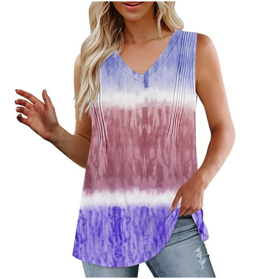 Sleeveless Summer Tops For Women 2026 Cotton Tank Top Women Loose Plus Size Tunic Tank Tops For Women Loose Fit Dressy Cute Oversized T Shirts For Women