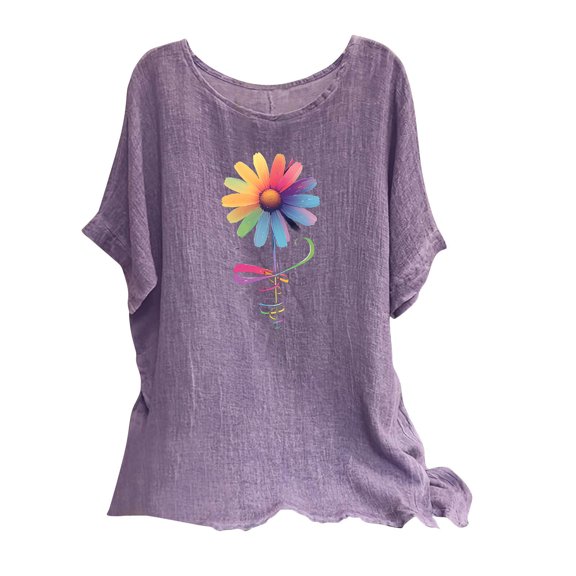 Bogo Spring Blouses For Women 2025 Trendy Womens Tops Short Sleeve Loose Fit Plus Size Womens Blouses For Work Professional Cute T Shirts For Women