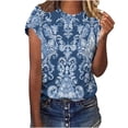 thumbnail image 1 of Bogo Spring Blouses For Women 2025 Trendy Womens Black Tops Dressy Casual Short Sleeve Blouses For Women Dressy Casual Plus Size V Neck T Shirts For Women Plus Size Cotton, 1 of 3