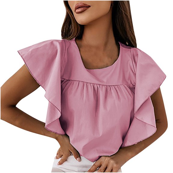Summer Blouses For Women 2026 Womens Tops Dressy Casual Fall Plus Size Womens Blouses Dressy Casual Plus Size T Shirts For Women Cotton Graphic