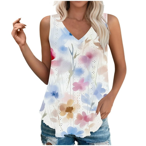 Summer Tops For Women 2026 Organic Cotton White Tank Top Women Plus Size Tunic Tops For Women Loose Fit Dressy T Shirts For Women Trendy