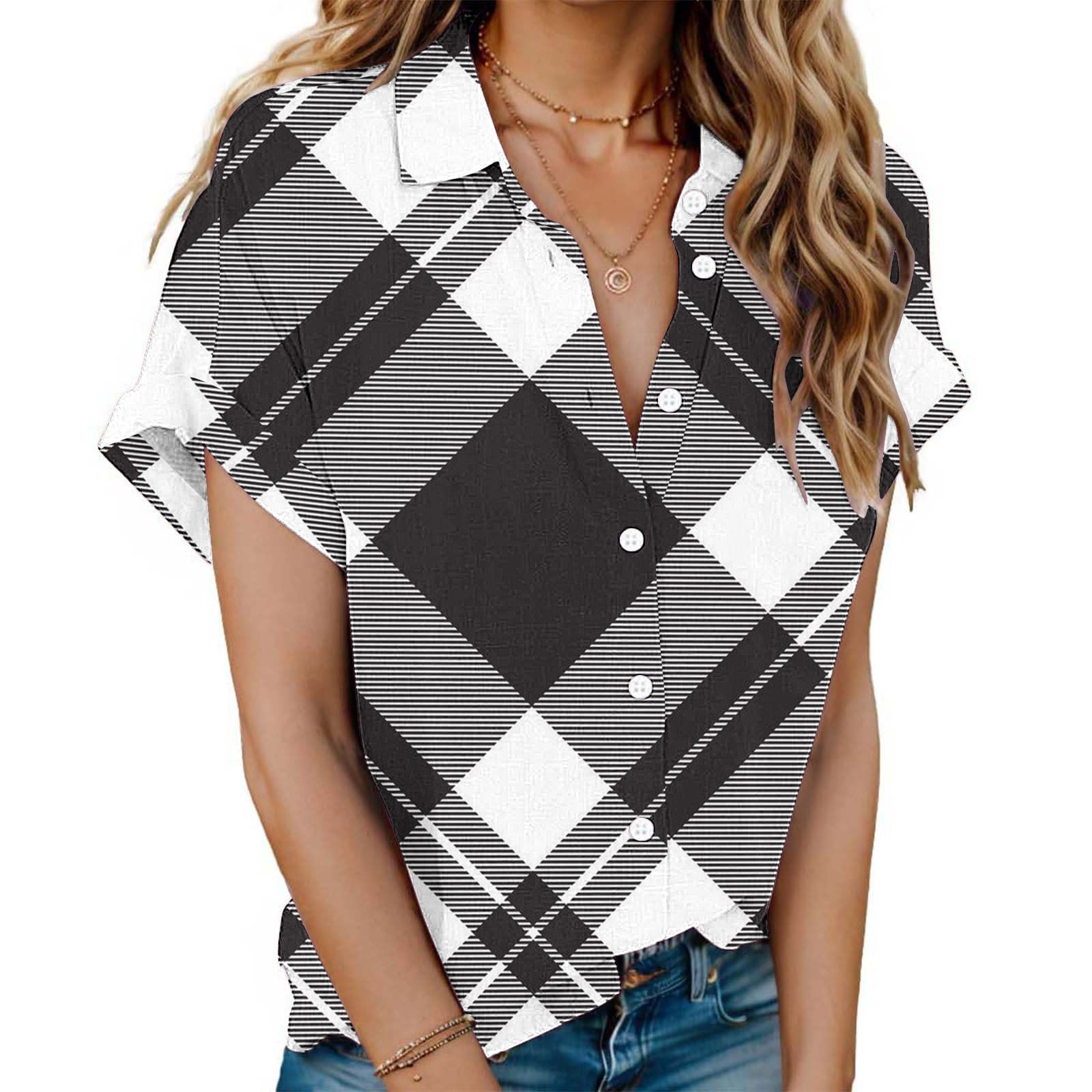 Bogo Summer Tops For Women 2025 Trendy Boho Womens Short Sleeve Summer ...