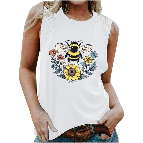 Summer Tops For Women 2026 Vacation Cotton Tank Tops For Women Loose Plus Size Tunic Tops For Women 3Xl White V Neck T Shirts Women Fitted