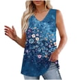 thumbnail image 1 of Bogo Summer Tops For Women 2025 Vacation Trendy White Tank Top Woman Double Lined Women Tunic Tops 3/4 Sleeve T Shirts For Women Cotton, 1 of 6