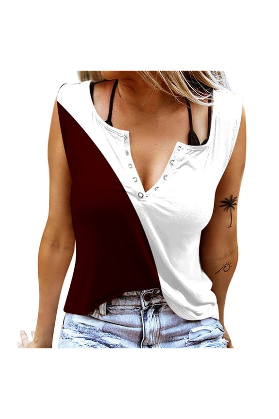 Summer Tops For Women 2026 Vacation Womens Tank Tops Pack White Cold Shoulder Tunic Tops For Women 2X T Shirts For Women V Neck Cotton
