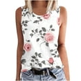 thumbnail image 1 of Summer Tops For Women Sleeveless Button-Down Shirts All Cotton Tank Tops For Women Loose Fit Women Tunic Tops T Shirts For Women Graphic Tee, 1 of 5